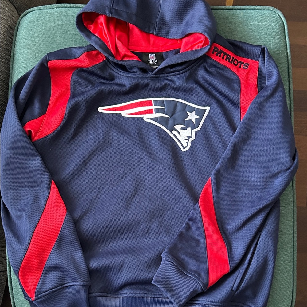Patriots Navy and Red youth Hoodie